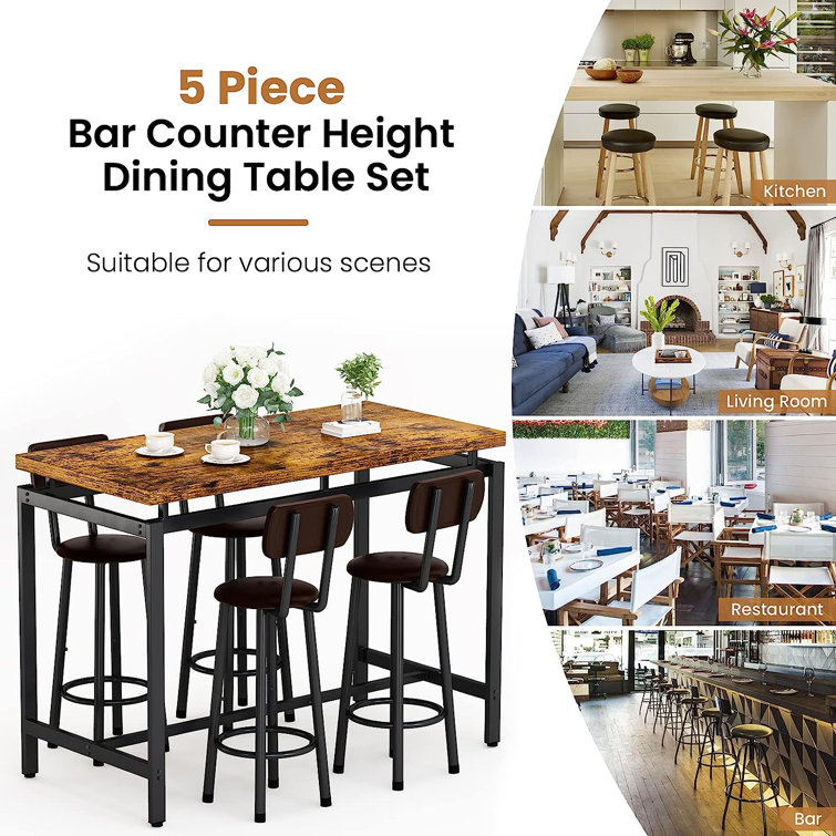 Industrial chairs sales set of 4